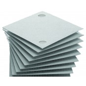 Filterschichten 20x20 cm mit 2 Löchern