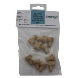 Bouchon à tête, 100% synthétique Ø11mm x Ø 20 mm, 10 pce. Pure Unit