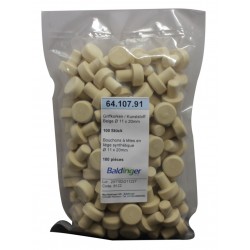 Bouchon à tête, 100% synthétique Ø11mm x Ø 20 mm Pure Unit, paquet de 100 pièces
