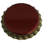 Kronenkorken 29 mm rot mit Goldrand 7'000 Stück/Karton PVC Dichtung (PLASTISOL)