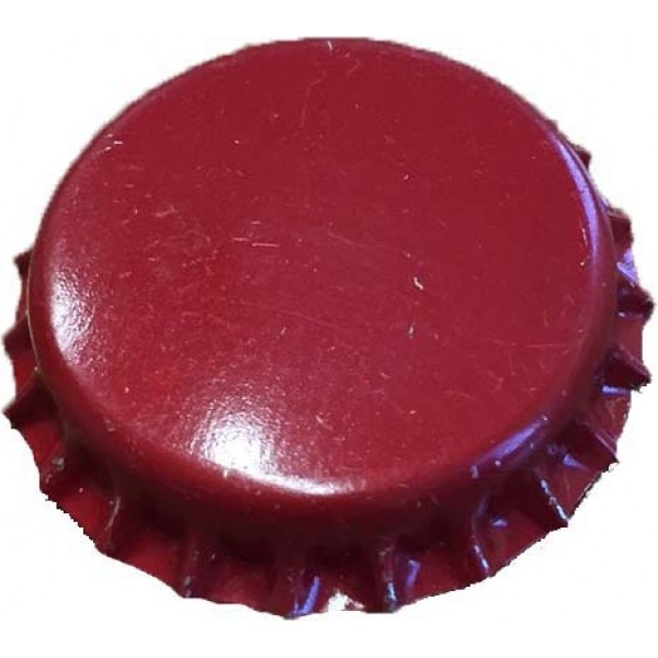 Bouchons-couronne rouge 29 mm 7'000 pces par carton joint PVC