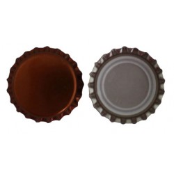 Bouchons-couronne 26 mm 1.000 pièces/sachet couleur bronze