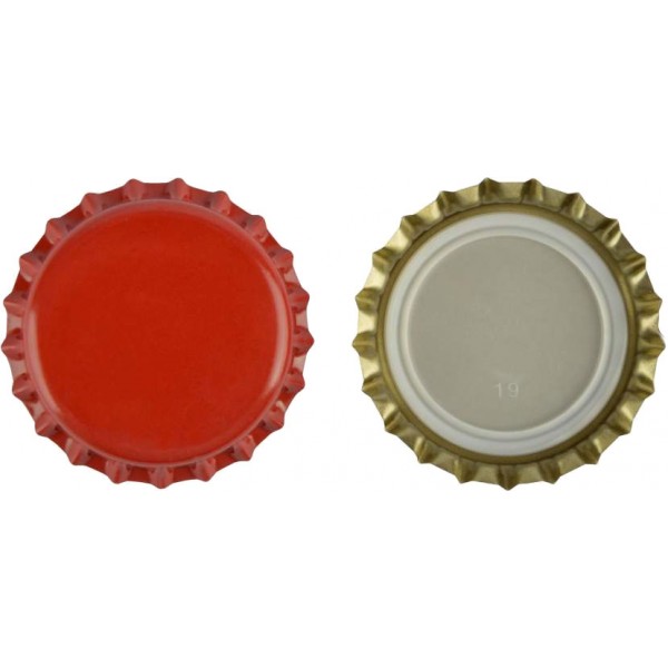 Bouchons-couronne 26 mm 1.000 pièces/sachet couleur rouge Bouchons-couronne 26 mm 1.000 pièces/sachet couleur rouge