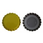 Bouchons-couronne 26 mm 1.000 pièces/sachet couleur jaune