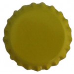 Bouchons-couronne 26 mm 100 pièces/sachet couleur jaune
