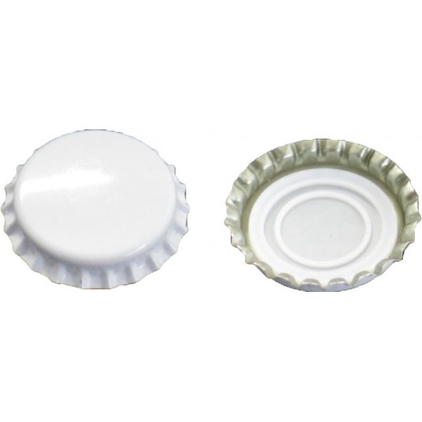 Kronenkorken weiss 29 mm 7000 Stück/Karton PVC frei, max 68°C 20 min Kronenkorken weiss 29 mm 7000 Stück/Karton PVC frei, max 68°C 20 min