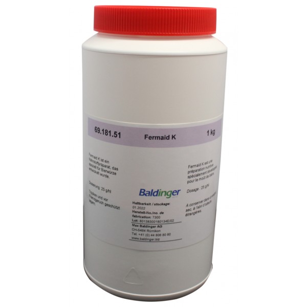 Fermaid K nutriment 1kg pour levures Fermaid K nutriment 1kg pour levures