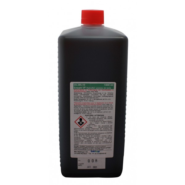 Enzyme VF-pommes de terre 1000 ml 50 - 70 ml / 1000 kg Enzyme VF-pommes de terre 1000 ml 50 - 70 ml / 1000 kg