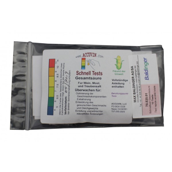 Rapid test total acid 10 tests