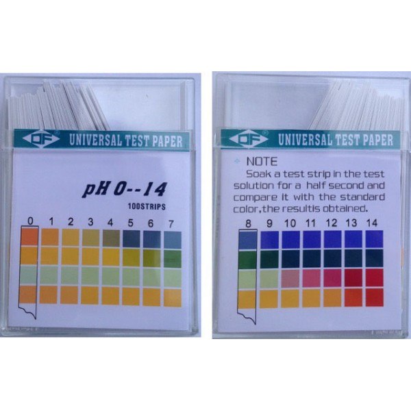 pH indicator sticks 0 - 14; 100 pieces