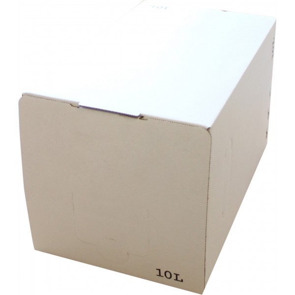 10 l Karton Bag-in-Box neutral weiss matt automatisch, ganze Palette